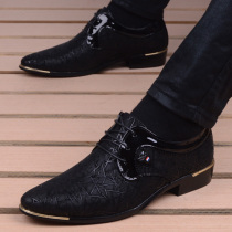 Boomer Business Casual Leather Shoes men Inlennet heightening plus suede warm hair stylist Mens shoes Pointed Positive Dress Shoes