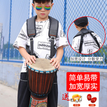  African drum strap Thickened and widened shoulder strap Breathable and comfortable tambourine strap Snare drum percussion African drum accessories