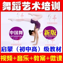 Chinese dance childrens dance courses basic skills training pedagogy Kindergarten class grading teaching materials Video tutorial
