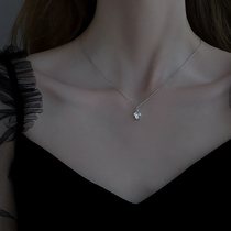 Necklace Woman Superior Design Sensation Small Crowd Light Extravagant Silver Firefly Firefly Lock Bone Chain 2023 New Burst Summer Send Girlfriend