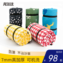 Picnic mat moisture-proof mat thickened and enlarged foldable machine washable portable childrens tent floor mat thickened moisture-proof and waterproof