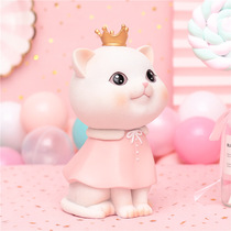 Girl heart Creative cat piggy bank placement savings pot birthday gift to send girlfriends practical gifts