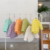 2021 Anti-Ji Qingkang Childrens down clothes with light and thin section female boy baby boy baby boy clothes autumn and winter clothing jacket
