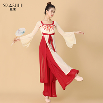 Xia Shun classical dance body rhyme female performance dress dress Chinese style cheongsam folk dance dress performance suit