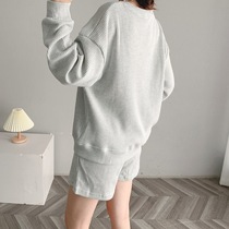 072814~C position let one let the suit be casual and elegant~Round neck T-shirt shorts suit