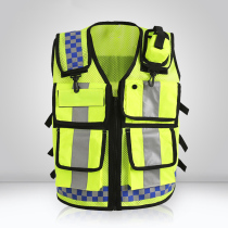 Summer safety reflective vest fashion breathable vest riding security patrol traffic duty road construction customization