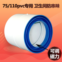 75 110PVC160 pipeline check valve Yuba exhaust fan ventilation fan flue bathroom check valve anti-return air
