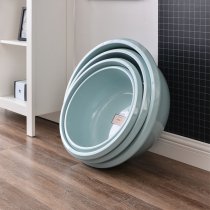 Washbasin Plastic footbath basin deepened thickening heightened laundry basin Home large baby baby bath round basin