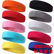 Cotton sports headband for men and women adults and children sweat-absorbing wristband hair bandana fitness custom logo