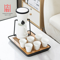 Empty cicada automatic kung fu tea set household tea cup lazy tea artifact high-end office small set teapot