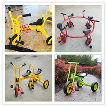 Kindergarten childrens tricycle bicycle childrens bicycle outdoor childrens double bicycle baby trolley
