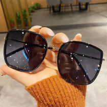 Sunglasses womens summer 2022 new trend retro superior sense sunglasses anti-UV ins big face slim