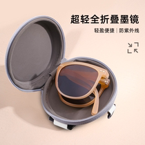 New folding sunglasses womens small red book fashion hominin humbling internet red pop sun sunglasses