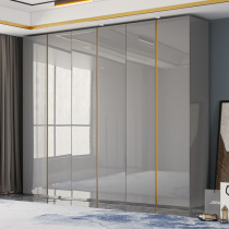 Wardrobe Home Bedrooms Modern minimalist Nordic light extravaganza 46 door Composition one to top wood integral large closet