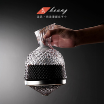 Crystal glass red wine decanter home luxury upscale tumbler Rotary wine divider Crystal gyro jug pot