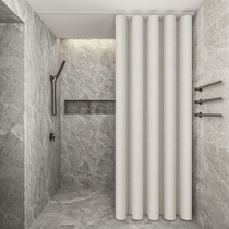 Track shower curtain ultra-thin non-hole set toilet Bath Curtain bathroom curtain slide rail partition curtain waterproof cloth