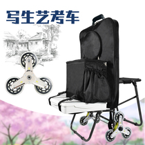 Art student art test cart sketching Rod multi-function outdoor painting cart portable test painting bag easel