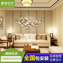 Su home bamboo wood fiber integrated board decoration package installation whole house custom environmental protection pvc quick installation Wall gusset plate