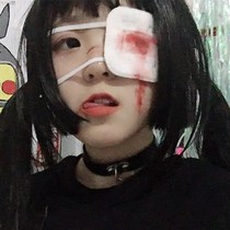 The second eye mask can love the cute Net Red single eye mask Japanese cartoon two dimensional animation cos second disease also want to talk about