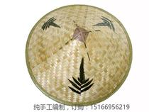 Bamboo woven hat sunshade sunscreen big eaves straw hat Pastoral travel out rainproof farmer bamboo hat decorative lampshade