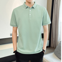 Polo shirt men summer thin tip short sleeve t-shirt Korean edition tide loose casual half-sleeve Paul shirt