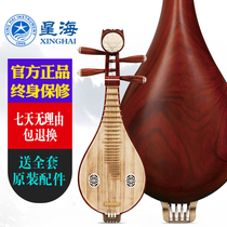 Beijing Xinghai Liuqin Musical Instrument 8414 Sour Branch Wood Liu Qin Aos Dalbergia Plain Bronze Fine-tuning Liuqin Musical Instrument