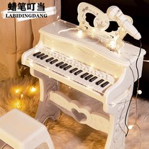 Childrens piano toy Multi-function keyboard with microphone Beginner girl baby 3 years old 5 children birthday gift