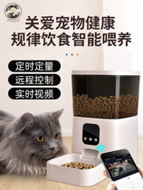 Large capacity automatic feeder cat timing quantitative intelligent pet cat food feeding machine remote automatic feeder dog