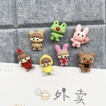 7 ins hipster girl rabbit cute cartoon pin cork board photo wall decoration felt board Press nail
