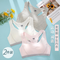 Teenage Girl Underwear Junior High School High School Birth Girls Big Boy Vest Style Shock-Proof Running Sports Bra