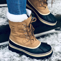 SOREL Ice Bear boots CARIBOU Beckham Anti-Slip Warm Men And Women Lovers Snowy Boots Outdoor