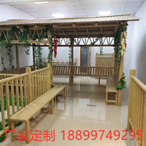 New Imitation Bamboo Festival Aluminum Alloy Round Pipe Mall Suspended Ceiling External material Customized partition wood grain genus Aluminum bamboo gold Bamboo Pipe Aluminum
