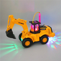 2021 childrens lantern toy portable glowing music Electric Universal excavator car Mid-Autumn Festival Lantern Lantern