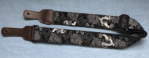 Handmade WIND fabric Maru Chrysanthemum THEME BELT SPONGE CUSHION GUITAR STRAP GUITAR STRAP
