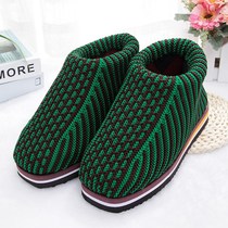 Factory direct handmade wool shoes childrens home winter warm shoes adult finished bag with thick cotton slippers
