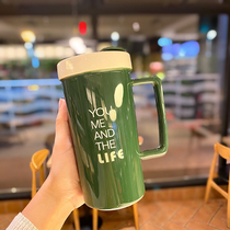 Ceramic Cup creative personality trend macaroons couple water cup large office Korean version of exquisite light luxury coffee cup