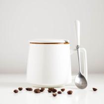 Cup feel with lid Japanese cup good-looking Japanese heatable ceramic cup mug with lid ins simple