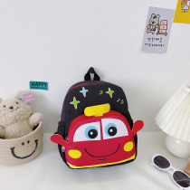 Cartoon car Childrens bag kindergarten small schoolbag Korean fashion baby backpack travel accessories bag