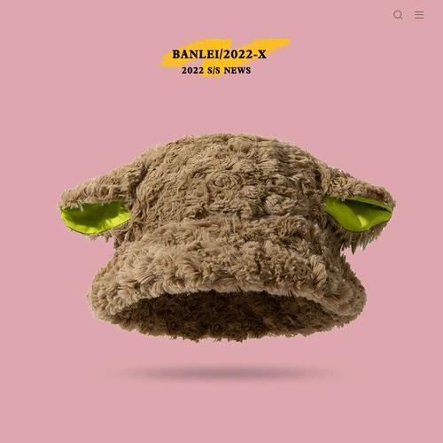 Милая зимняя шерстяная бархатная шапка