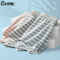 Ancient and modern underwear mens cotton boxer teenagers stripes breathable summer thin personality mens shorts boxer pants