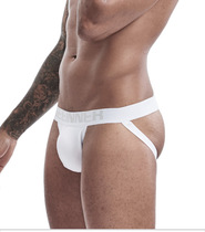 Mens underwear Fun sexy hip-raising double-thong pure cotton breathable thong passion temptation gay little 0 panties