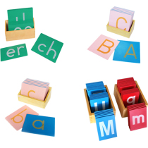 3-6 years old Montessori early education Montessori language teaching Toy case English double tone Sandpaper letter board Children