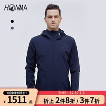 HONMA2021 new golf mens jacket hooded windproof design outdoor protection