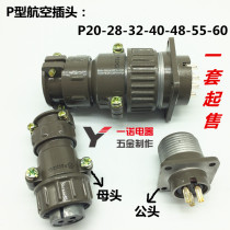 P type Air plug socket connector P20-2 Core -3 Core 4 Core -5 Core -7 Core Industrial Connector Needle Holder
