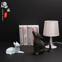 Simple modern home furnishings dog year twelve zodiac dog home decorations Jingdezhen ceramic gifts