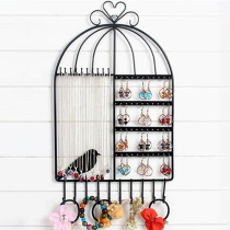 Creative ear ring frame wall hanging jewelry display rack jewelry hanging wall chain rack earrings home storage