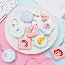 Cute cartoon tape measure keychain Mini measuring tape measure Waist chest hip measurement Soft tape measure Small gift
