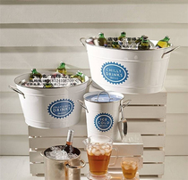 Ice bucket bar Champagne ice bucket thickened size ice cold ice grain bucket Red wine beer household large capacity ice bucket