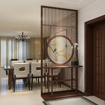 Chinese embroidery screen partition living room double-sided embroidery New Chinese solid wood entrance entrance wooden partition screen