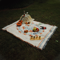 Picnic mat ins Wind moisture mat Picnic cloth outdoor camping supplies set beach picnic mat spring outing mat